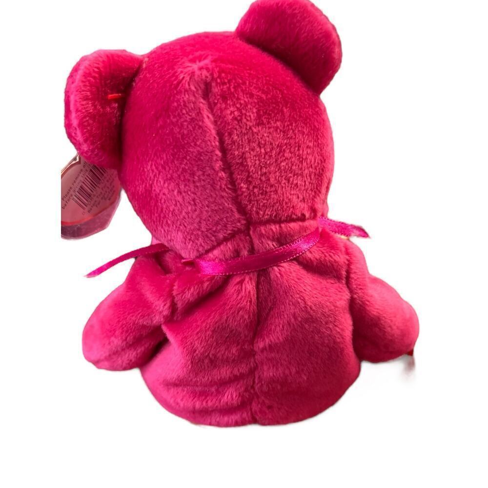 Valentina Beanie Baby 1998 Ty Original MWMT Pink Heart Bear - Picture 2 of 7